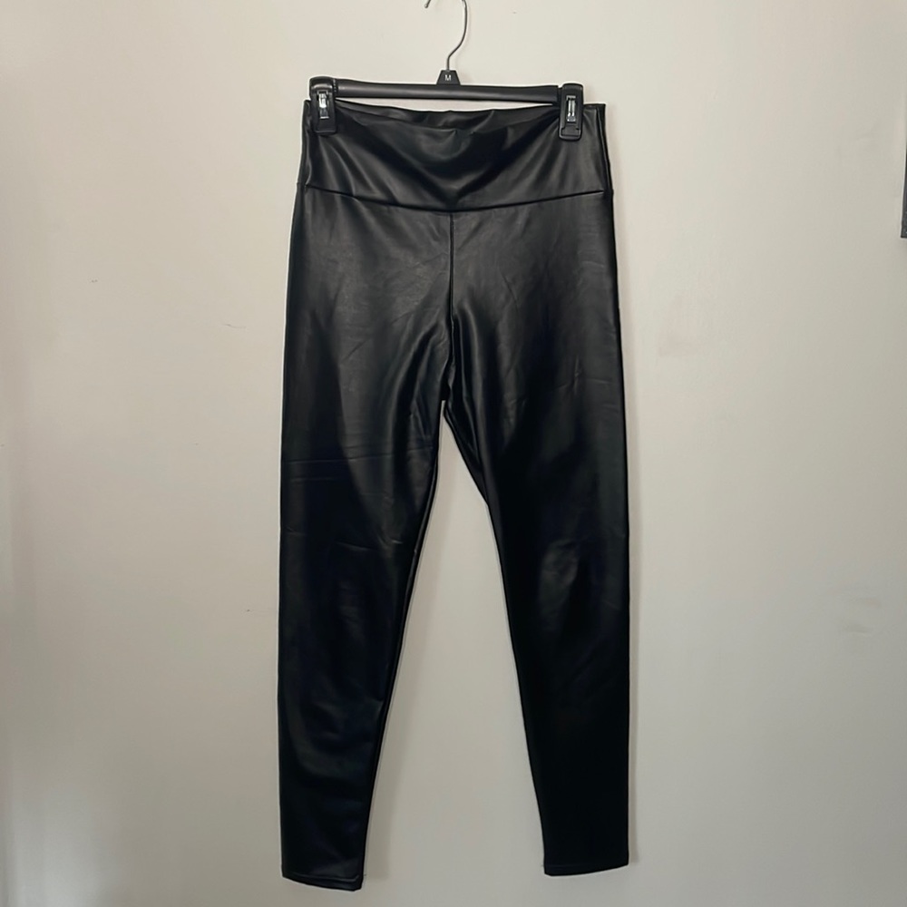 Black Pleather Leggings